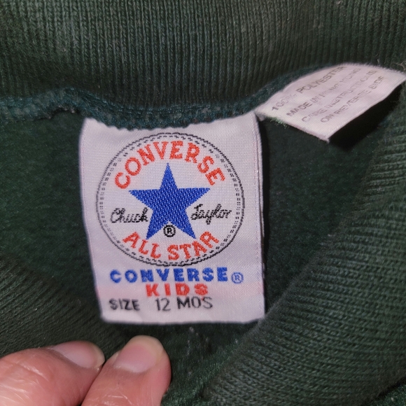 Vintage Converse Kids Green Bodysuit Boy 12 months - Picture 4 of 6